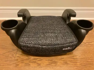 EVENFLO GOTIME NO BACK BOOSTER CAR SEAT - LIKE NEW!, View more
