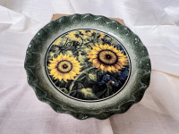 Decorative Sunflower Plate
