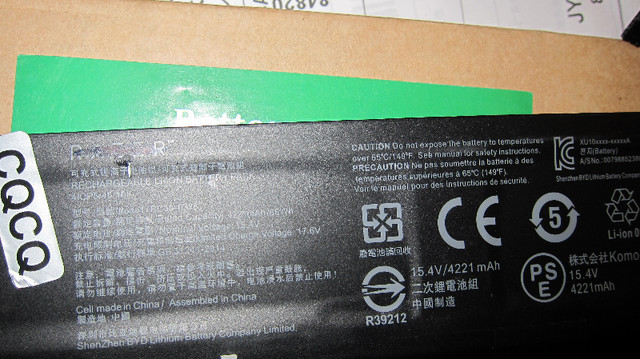 lithium  notebook battery in Laptop Accessories in City of Toronto - Image 2