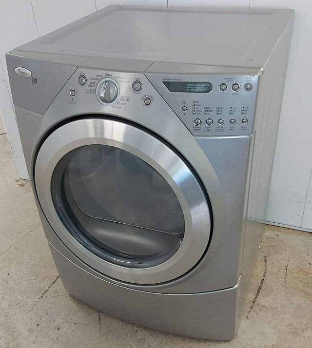 WHIRLPOOL "DUET" STAINLESS STACKABLE DRYER in Washers & Dryers in London