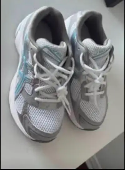 Hardly worn light blue ASICS, View more