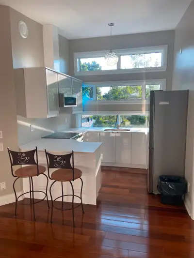 1 bedroom +den . New, Very spacious, lots of light , huge windows , hardwood floors, quartz countert...