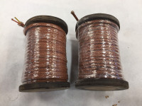 Double strand solid core wire 18 gauge cloth covered