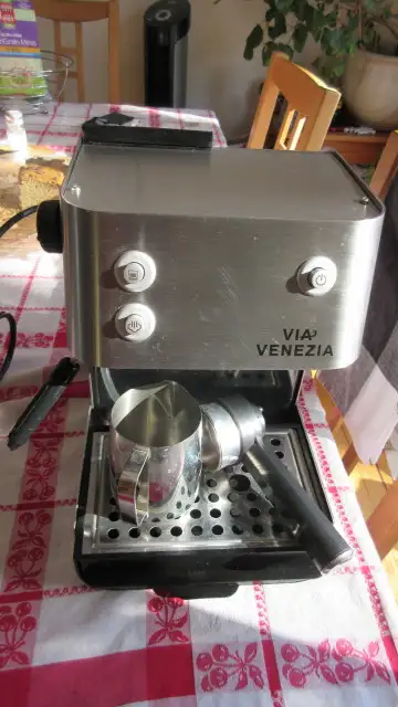 Saeco stainless espresso machine, View more