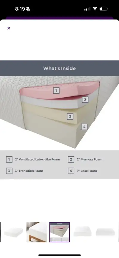     ️ Brand New 14” Queen Size Memory Foam Mattress , View more