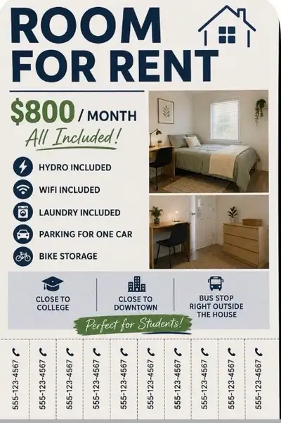 Room For Rent Perfect for students, very good location to college and malls. Rent is $800 a month in...