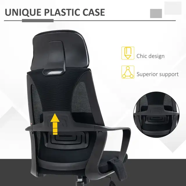 Ergonomic Mesh Computer Chair Executive Task Chair, Black in Chairs & Recliners in Markham / York Region - Image 9