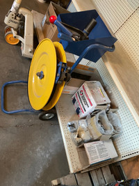 Deluxe Steel Strapping Cart and accessories