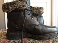 Naturalizer Blondo Brown Leather Weatherproof Winter Boots