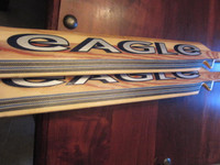 2 Brand New Eagle 21i Wooden Youth Goalie Sticks Right Curve