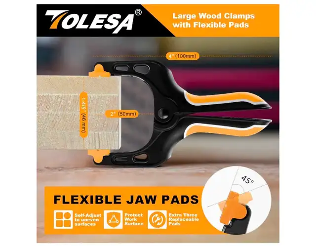 TOLESA 4 Inch Spring Clamps63351296328067124