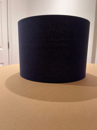 Lamp shade fabric dark blue NEW 14”diameter 10” high