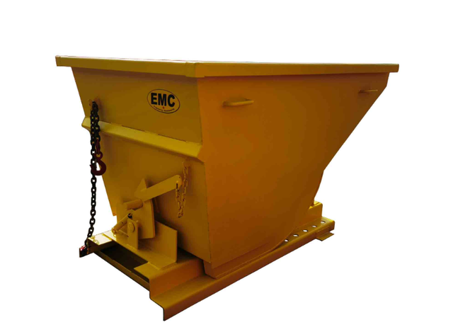 Industrial Steel Self-Dumping Hopper 1CY | Forklift Hopper