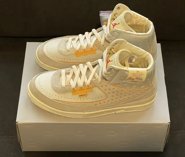 BNIB - Jordan 2 Retro SP Union Rattan - DS - Size 14M628632693848351213