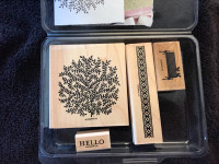 Stampin’ Up Wooden Stamps for Sale - Pendant Park branch leaf