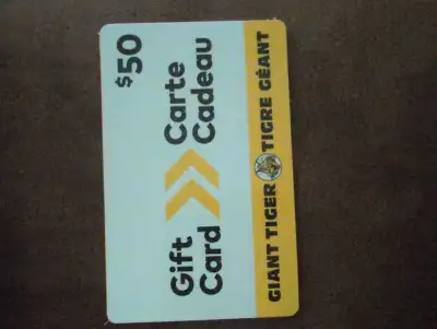 Giant Tiger Gift Card, View more