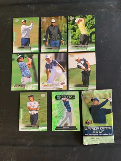 2024 Upper Deck Golf Cards incl, 2 Tiger Woods Cards, View more
