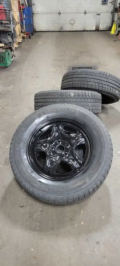 I'm selling a set of winter tires with rims, size 17 inches. These tires are Michelin Latitude and h...
