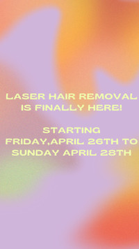 ⭐️ laser hair removal ⭐️ starting $20 