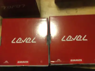 SRAM level hydraulic brakeset front and rear, View more