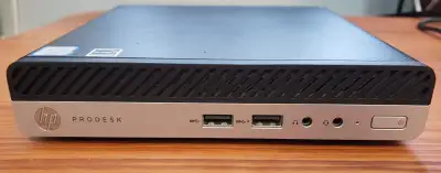 HP ProDesk 400 G4 USFF I used this pc for about 1 year, it has no problems/issues. Works great. CPU:...
