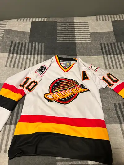 6 jerseys-prices below Pavel Bure CCM $50 Todd Bertuzzi $50 Team Canada $50 Kevin Bieksa $50 Wayne G...