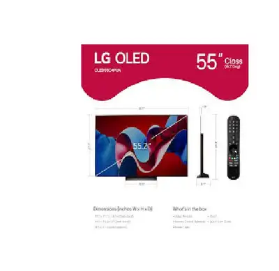 LG-O LED TV-55" U HD 4K-SMART-55C4- in box-Warranty-$749-no tax, View more