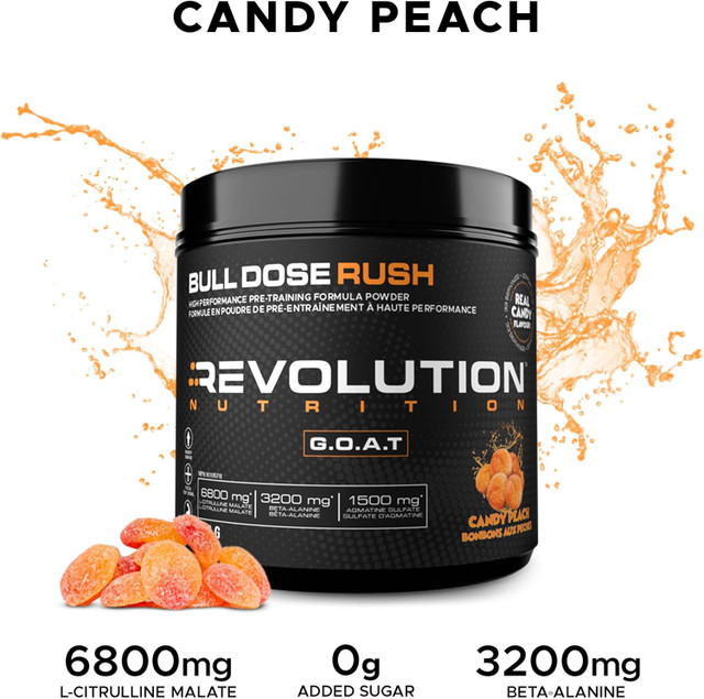 Revolution Nutrition, Bull Dose Rush, Pre-Workout, 33 Servings dans Santé et besoins spéciaux  à Ville de Montréal - Image 2