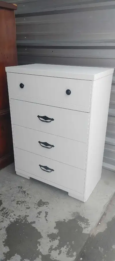 White dresser black, View more