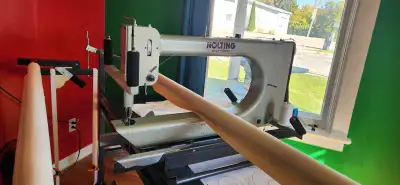 nolting Longarm quilter 24" with 12 foot commercial frame, View more