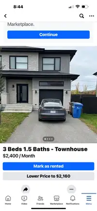 Beautiful town house for rent