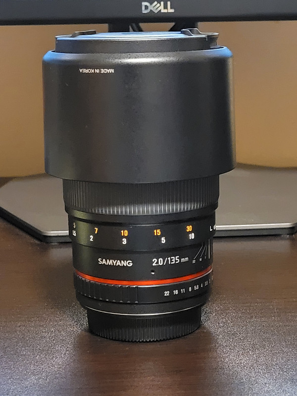 Samyang 135mm f/2 for Canon DSLR Cameras in Cameras & Camcorders in Peterborough