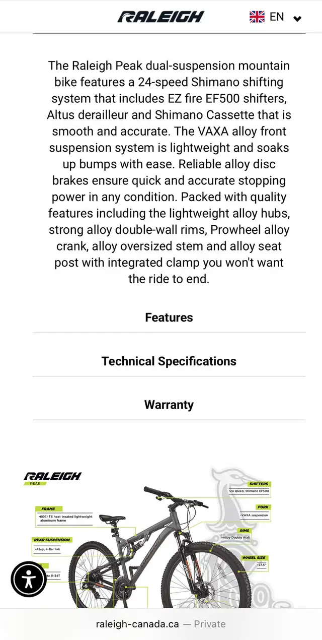 Raleigh mountain bicycle64519989829635122