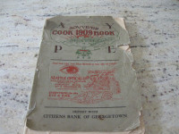 1909 Cook Book Souvenir