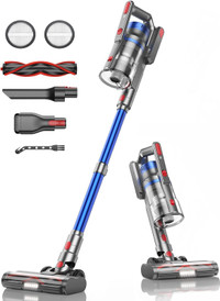 BUTURE JR500 Cordless Vacuum Cleaner,    450W Stick Vacuum, Blue
