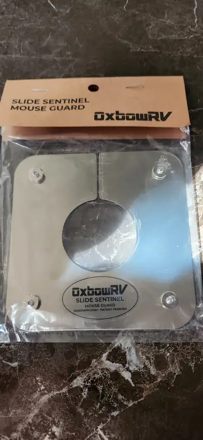 This Oxbow metal guard blocks the opening in your RVs slideout. It is magnetic so very easy to insta...
