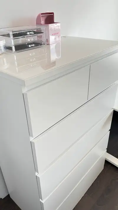 IKEA Malm Dresser with glass top, View more