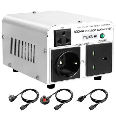 800w Voltage Converter Transformer Step Up 110/120V to 220/240V, View more