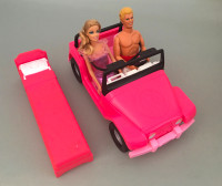 Barbie Set Dolls Car Bed - Barbie Poupées Voiture Lit