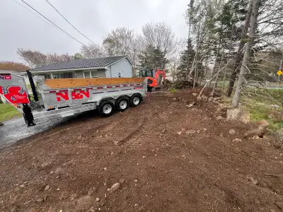 Platinum property services Dump trailer Skidsteer and excavator available to do a lot of different j...