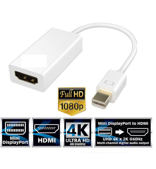 Mini DisplayPort to HDMI Adapter for Apple MacBook Mini DP dans Autre  à Longueuil/Rive Sud