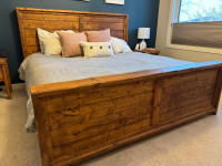 Custom Hand Made Solid Wood King Bedroom Set