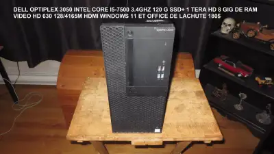 DELL OPTIPLEX 3050 INTEL CORE I5-7500 3.4GHZ 120 G SSD+ 1 TERA H, View more