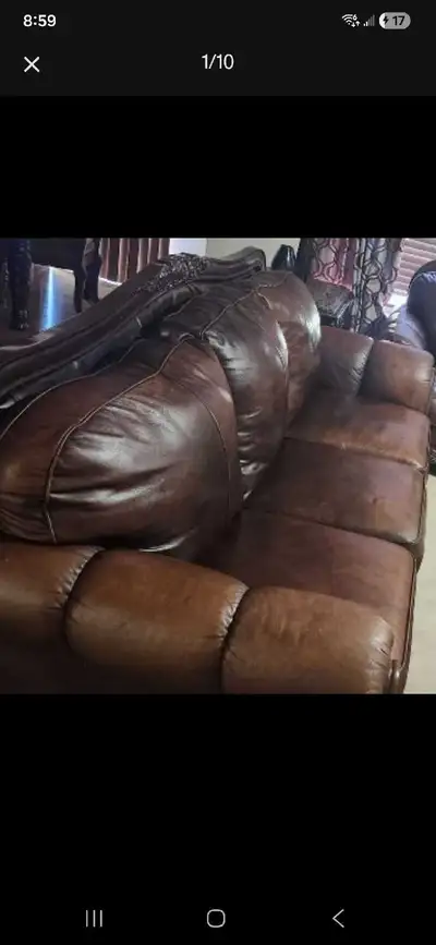 Leather Sofa Setand table set, View more