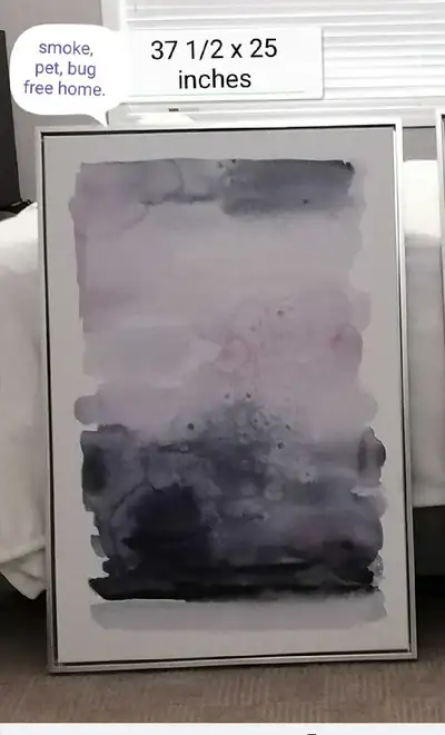 canvas wall picture with silver frame, View more