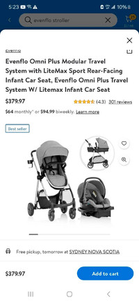 Evenflo travel system 