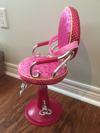 HAIR STYLING CHAIR for American dolls, Our Generation