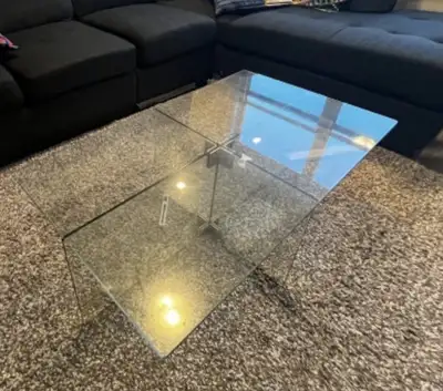 Modern Glass Center Table - Moving Sale, View more