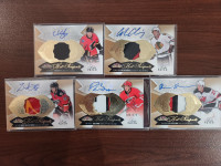 2014-15 Fleer Showcase Patch Auto Rookie Lot.  5 Cards
