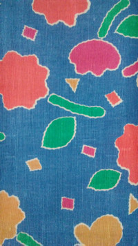 Blue Spring Print Cotton Tablecloths - round, rectangular